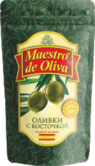 Оливки з кісточкою "Maestro de Oliva", 180г РЕТ